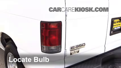 2008 Ford E-350 Super Duty 6.0L V8 Turbo Diesel Extended Cargo Van (3 Door) Éclairage Feux de position arrière (remplacer ampoule)